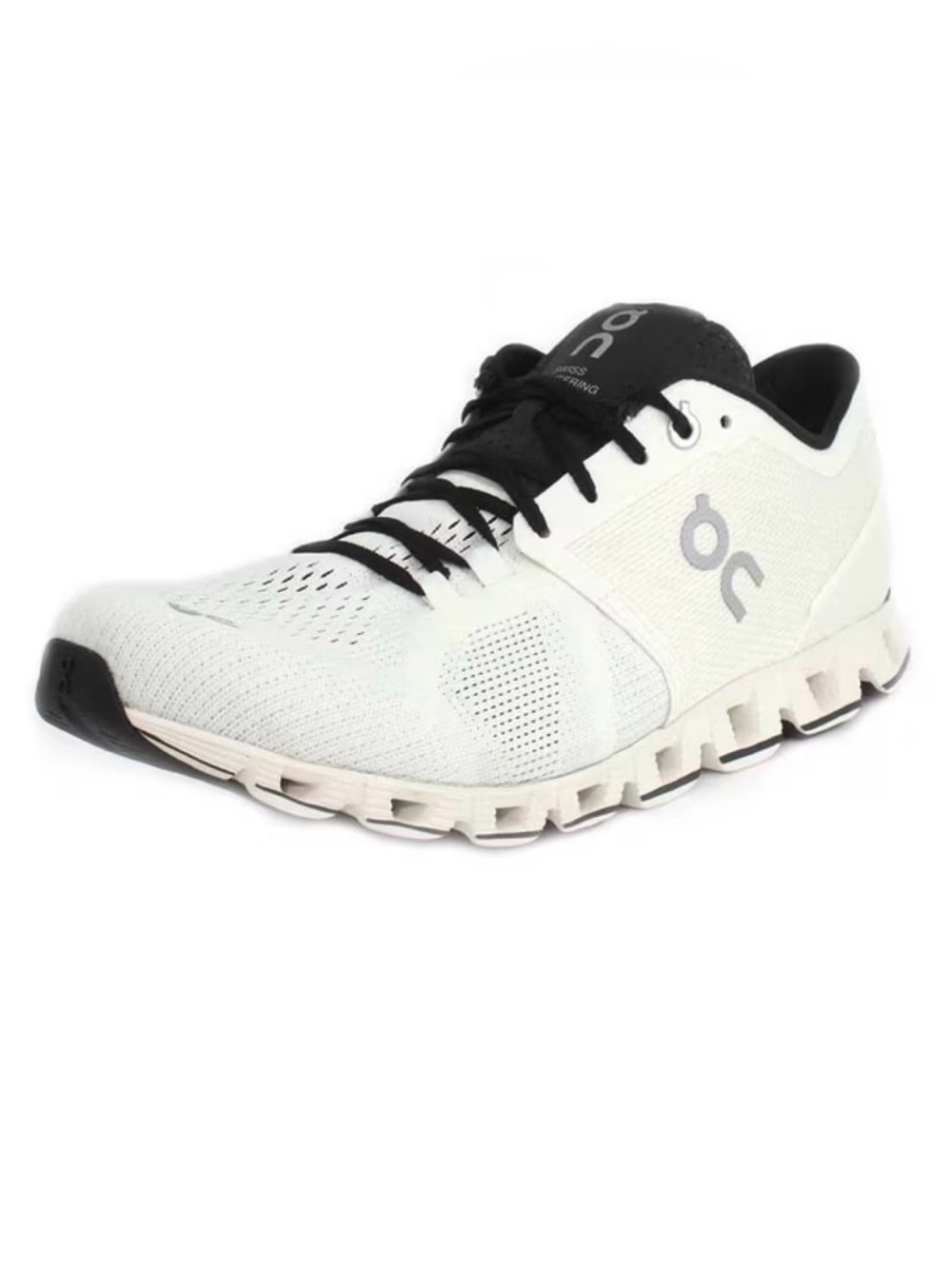 On Cloud X Women’s Running Sneakers, White/Black, Size 9